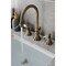 Kingston Brass KS2983PL Widespread Bathroom Faucet, Antique Brass KS2983PL - alternate 2